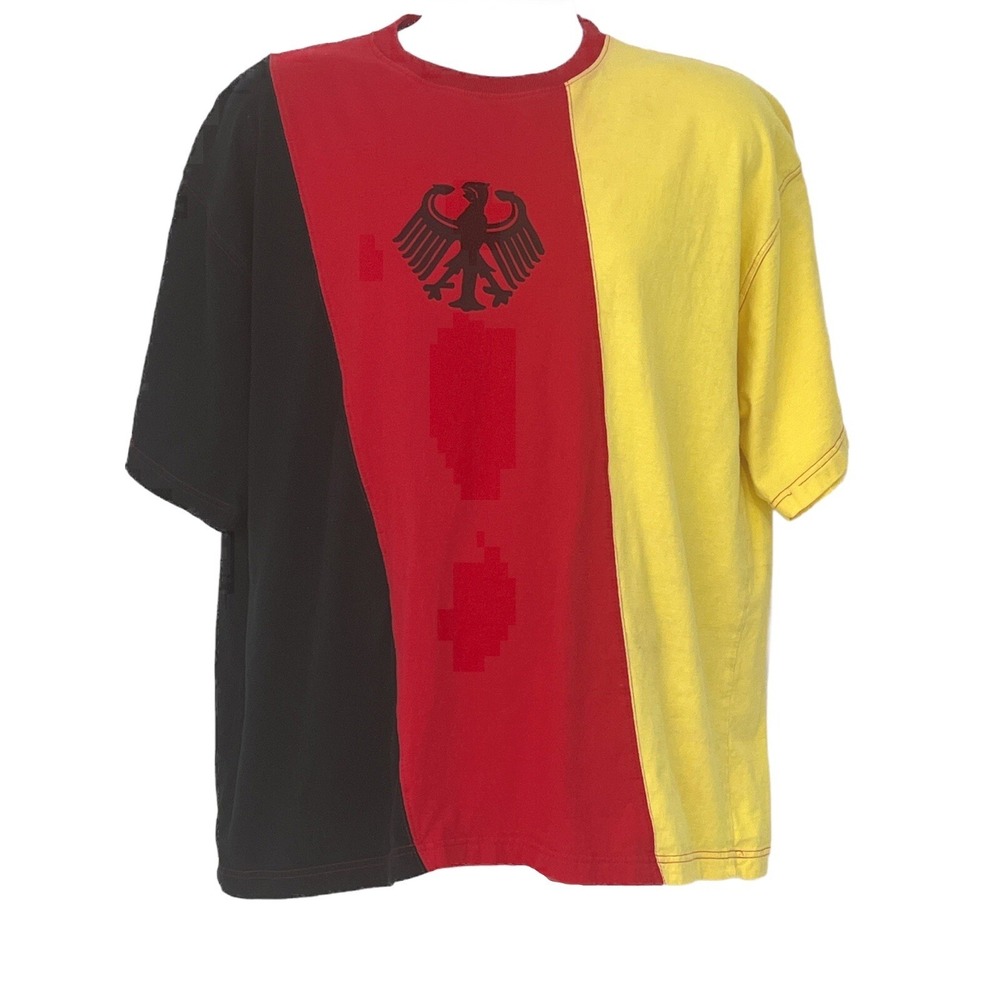 Vintage German Flag Color Shirt XXL Deutschland Germany - Rare